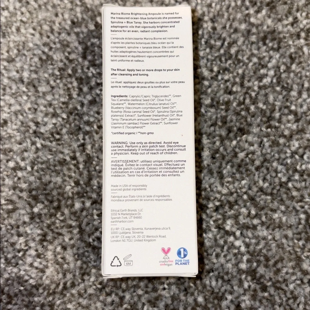 Earth Harbor Marina Biome Brightening Ampoule